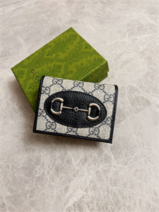 Gu.cci Horsebit 1955 Card Case Wallet Supreme Canvas 621887