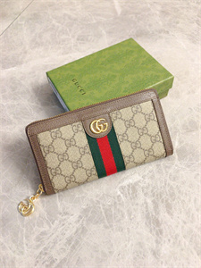 Gu.cci Ophidia GG Zipper Around Wallet Supreme Canvas 523154