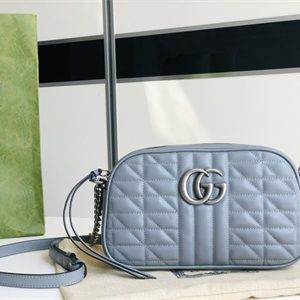 Gu.cci GG Marmont Small Shoulder Bag Blue 447632