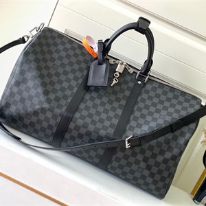 L.V Keepall Bandoulière 50 Damier Graphite M41416