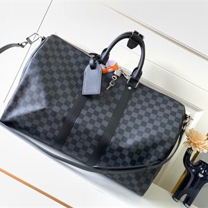L.V Keepall Bandoulière 45 Damier Graphite M41418