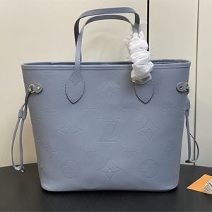 L.V Neverful MM Monogram Empreinte Grey Blue M46482