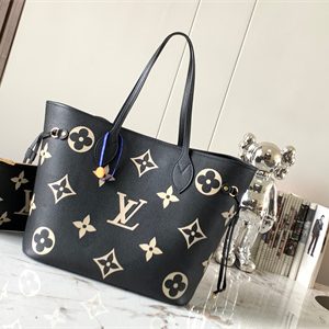 L.V Neverful MM Monogram Empreinte Black/Beige M58907