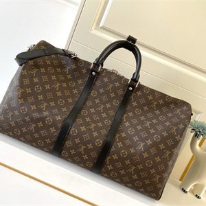 L.V Keepall Bandoulière 55 Monogram Macassar M56714