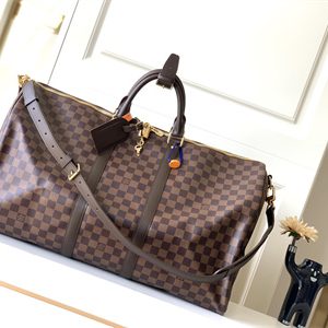 L.V Keepall Bandoulière 55 Damier Ebene N41413