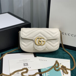 Gu.cci GG Marmont  Mini Bag White 476433