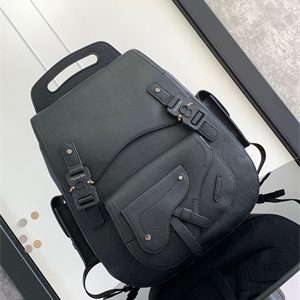Di.or Maxi Gallop Backpack Grained Calfskin Black