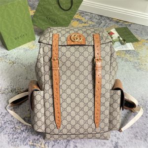 Gu.cci GG Backpack Ostrich With Double G 710859