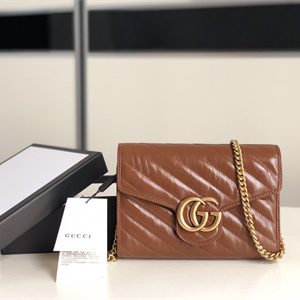 Gu.cci GG Marmont Mini Bag Brown 474575