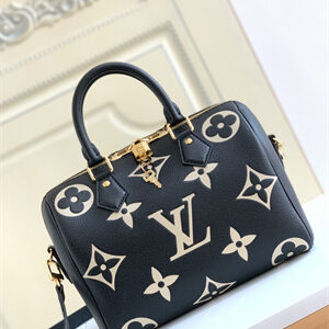 L.V Speedy Bandoulière 25 Monogram Empreinte Black/Beige M58947