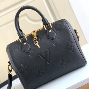 L.V Speedy Bandoulière 25 Monogram Empreinte  Black M58947