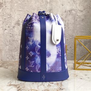 L.V Randonne Backpack Bandana Monogram Blue M20562