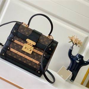 L.V Trianon PM Handbag Monogram Canvas & Cowhide Leather Black M45908