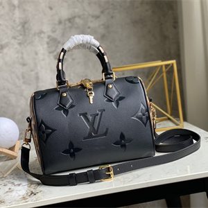 L.V Speedy Bandoulière 25 Giant Monogram Empreinte Black M58524