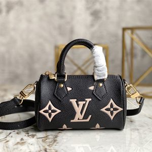 L.V Nano Speedy Monogram Emprenite Black/Beige M81456