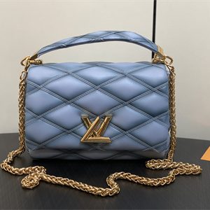 L.V  Go-14 MM Bag Lambskin Ecume Gray M24186