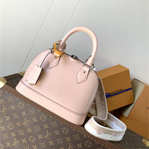 L.V Alma BB Bag EPI Leather Pink M22620