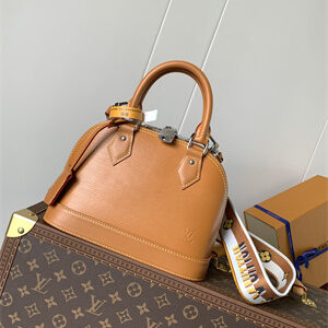L.V Alma BB Bag EPI Leather Brown M57540