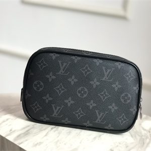 L.V Toilet Pouch PM Monogram Eclipse M43384