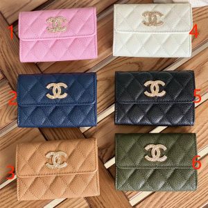 Cha.nel Classic Card Holder Grained Calfskin AP3047