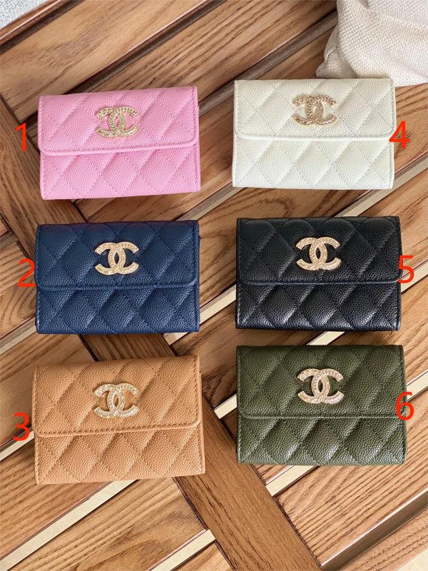 Cha.nel Classic Card Holder Grained Calfskin AP3047