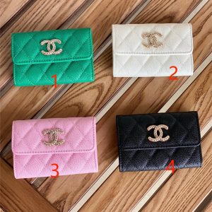 Cha.nel Classic Card Holder Grained Calfskin AP3187