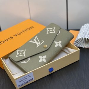 L.V Sarah Wallet Monogram Empreinte Leather Green M82516