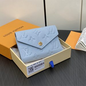 L.V Victorine Wallet Monogram Empreinte Blue M83271
