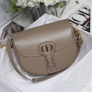 CD Medium Di.or Bobby Bag Box Calfskin Warm Taupe