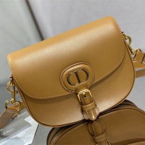 CD Medium Di.or Bobby Bag Box Calfskin Amber