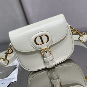 CD Small Di.or Bobby Bag Box Calfskin Latte