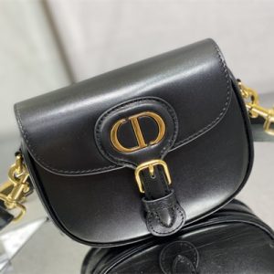 CD Small Di.or Bobby Bag Box Calfskin Black