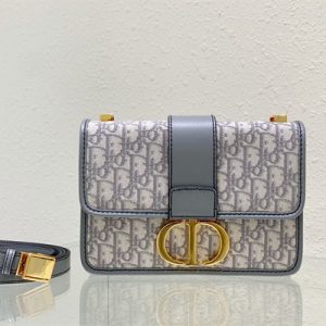 CD 30 Montaigne Bag Grey Oblique Jacquard