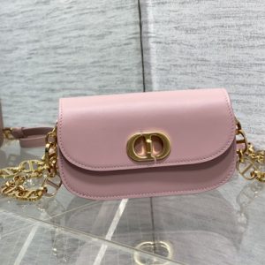 CD Small 30 Montaigne Avenue Bag Box Calfskin Pink