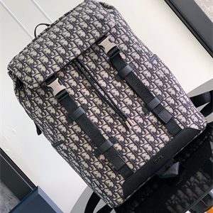 Di.or Explore Backpack Beige and Black Oblique Jacquard