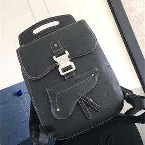 Di.or Gallop Backpack Grained Calfskin Black