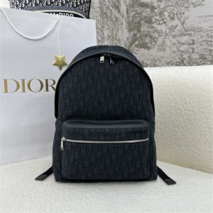 Di.or Rider Backpack Black Oblique Jacquard
