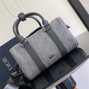 Di.or Lingot 26 Shoulder Bag Grey Oblique Jacquard