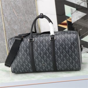 Di.or Lingot 50 Travel Bag Black CD Diamond Canvas