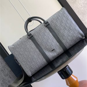 Di.or Lingot 50 Travel Bag Grey Oblique Jacquard