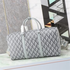 Di.or Lingot 50 Travel Bag Grey CD Diamond Canvas