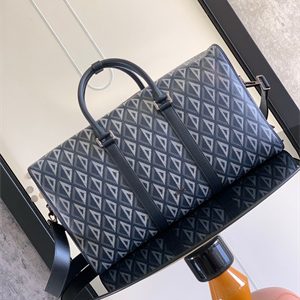 Di.or Lingot 50 Travel Bag Navy Blue CD Diamond Canvas
