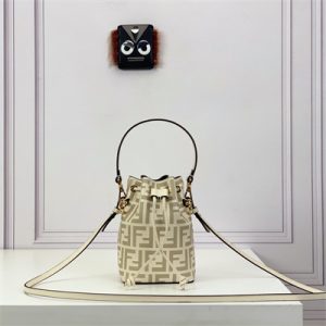 Fen.di MON TRESOR Beige Leather Mini Bag