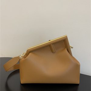Fen.di FIRST MEDIUM Brown Leather Bag