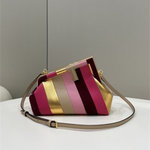 Fen.di FIRST SMALL Multicolor Leather Bag