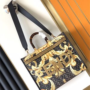 Fen.di FENDACE SUNSHINE Medium Multicolor Printed Leather Shopper