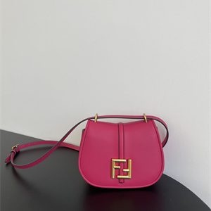 Fen.di C'mon Mini Fuchsia Leather Bag