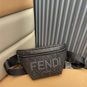 Fen.di Roma Grey Fabric Belt Bag