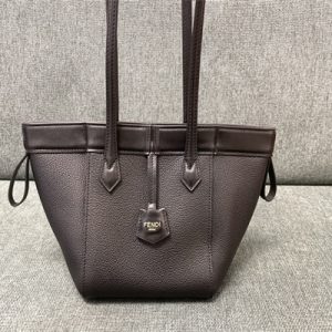 Fen.di ORIGAMI Mini Black Leather Bag That Can be Transformed