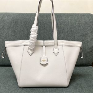 Fen.di ORIGAMI Medium White Leather Bag That Can be Transformed